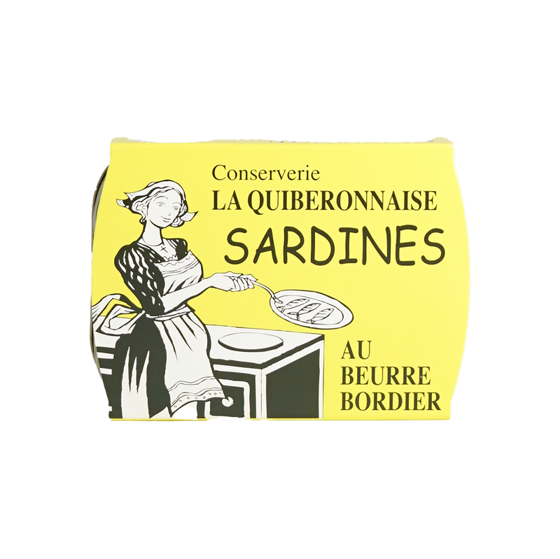 La Quiberonnaise Jahrgangssardinen in bretonischer Butter (von  Jean-Yves Bordier)